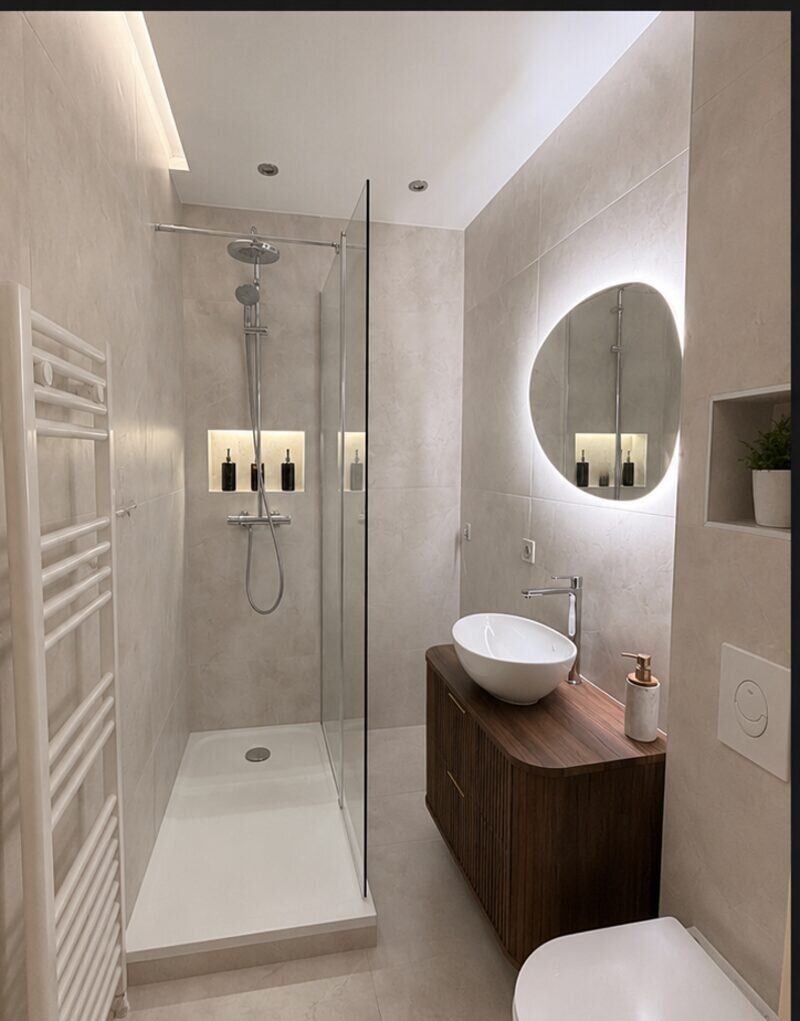 Salle de bain après rénovation à Illzach